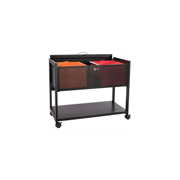 Safco Safco, LOCKING TOP MOBILE TUB FILE, ONE-SHELF, 33.25W X 17D X 27H, BLACK 5353BL - main
